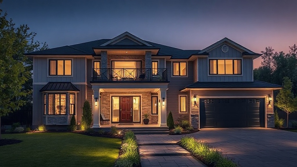 Modern home with efficient air conditioning